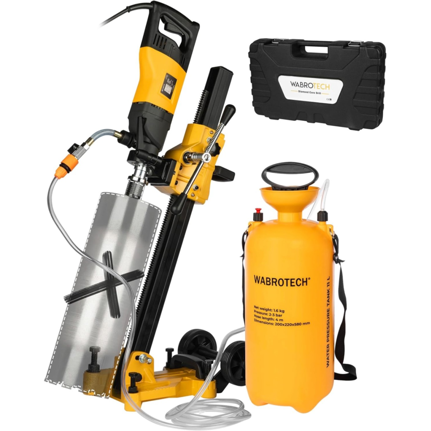 Jádrová vrtačka WABROTECH WT160/2PD + WT45S se stojanem WABROTECH