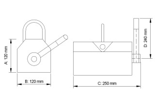 Parmanentný zdvíhací magnet PML-6 WABROTECH